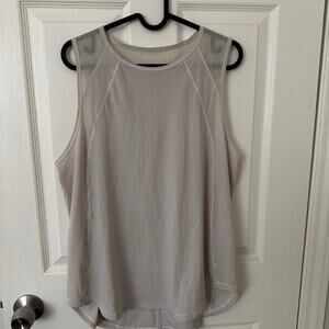 Lululemon Sleeveless Scult Tank Light Ivory Mesh Large